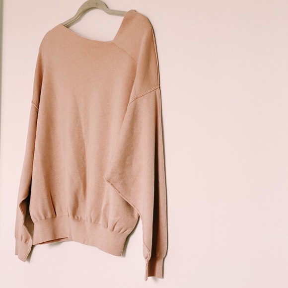 Free People Asymmetric Blush Knitwear Sweater - Picture 5 of 11